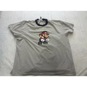トップス Early Y2K Super Mario L/S 2003 Mario Shirt S Vintage 90s Y2k Super Mario Galaxy 2 Video